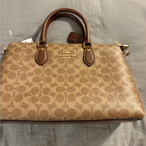 NWT COACH Georgia Satchel in Brown - Picture 1 of 8